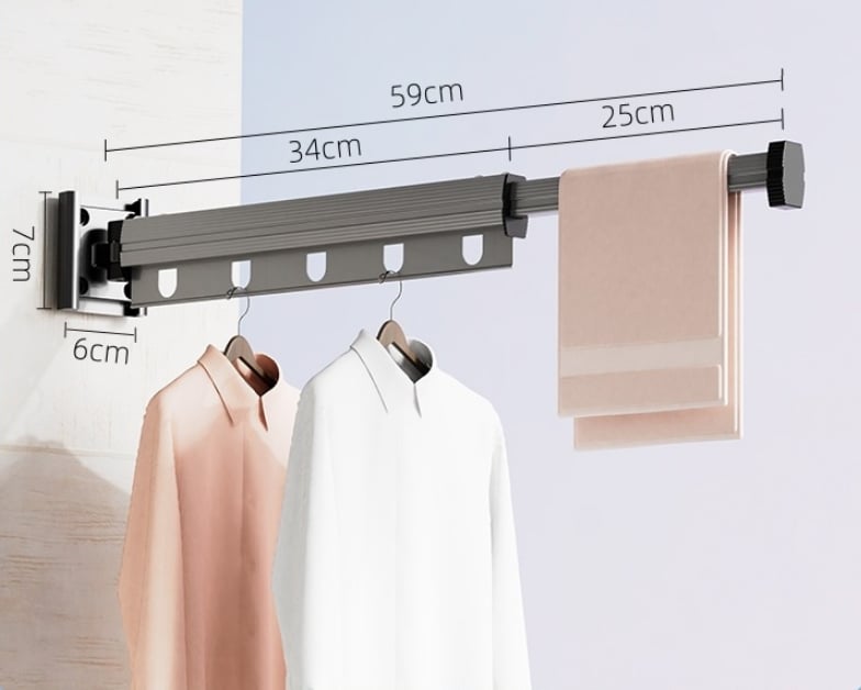 AirFlex™ - Wall-Mounted Folding Clothes Drying Rack
