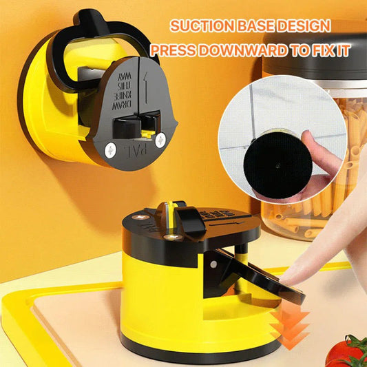 Compact Mini Knife Sharpener with Suction Base for Easy Use