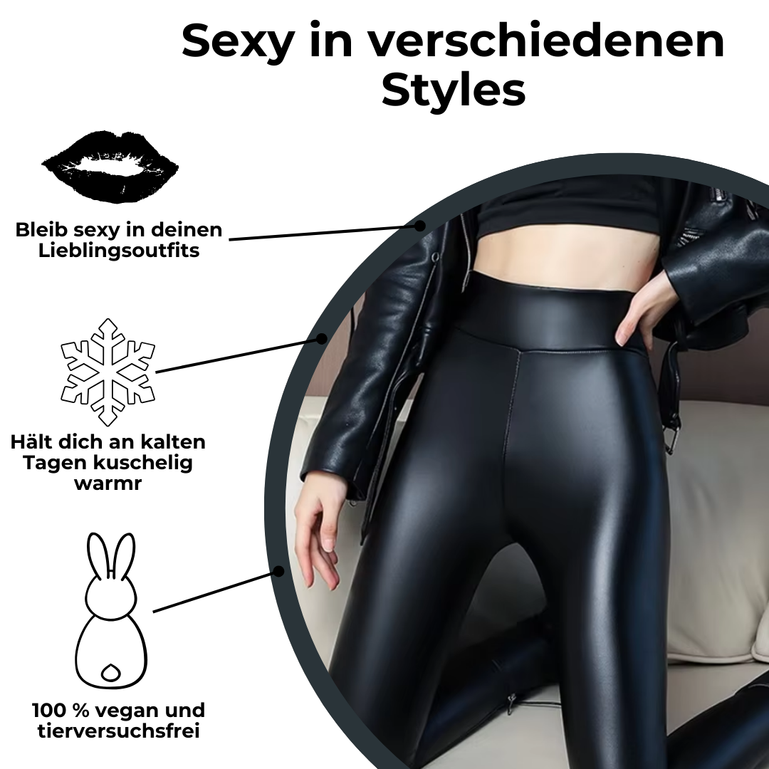 VixenTher™ - Sleek Thermo Leather Leggings