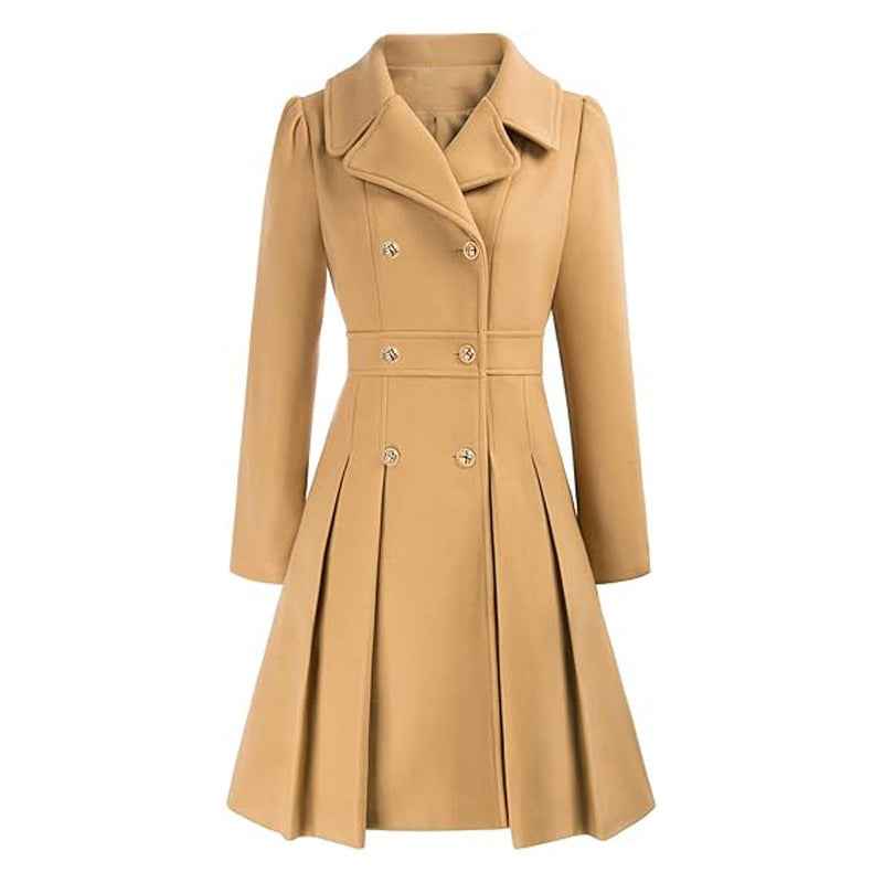 Chic Elegant Wool Blend Winter Coat