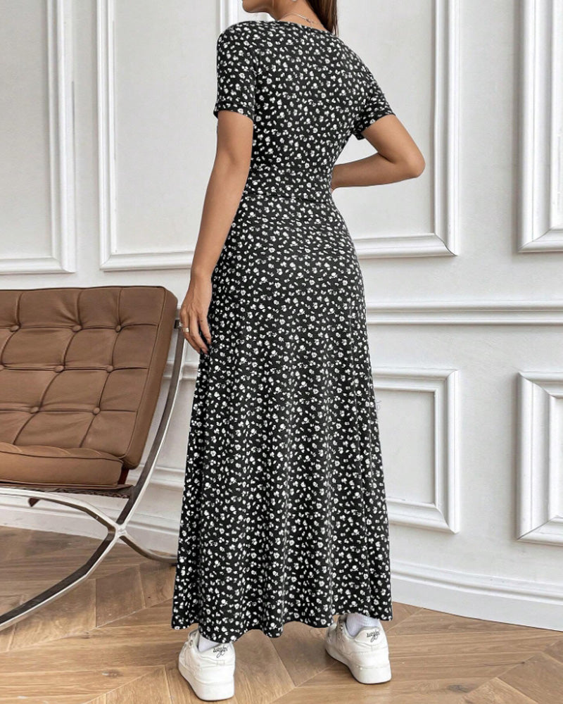 Elegant Printed Bodycon Dress