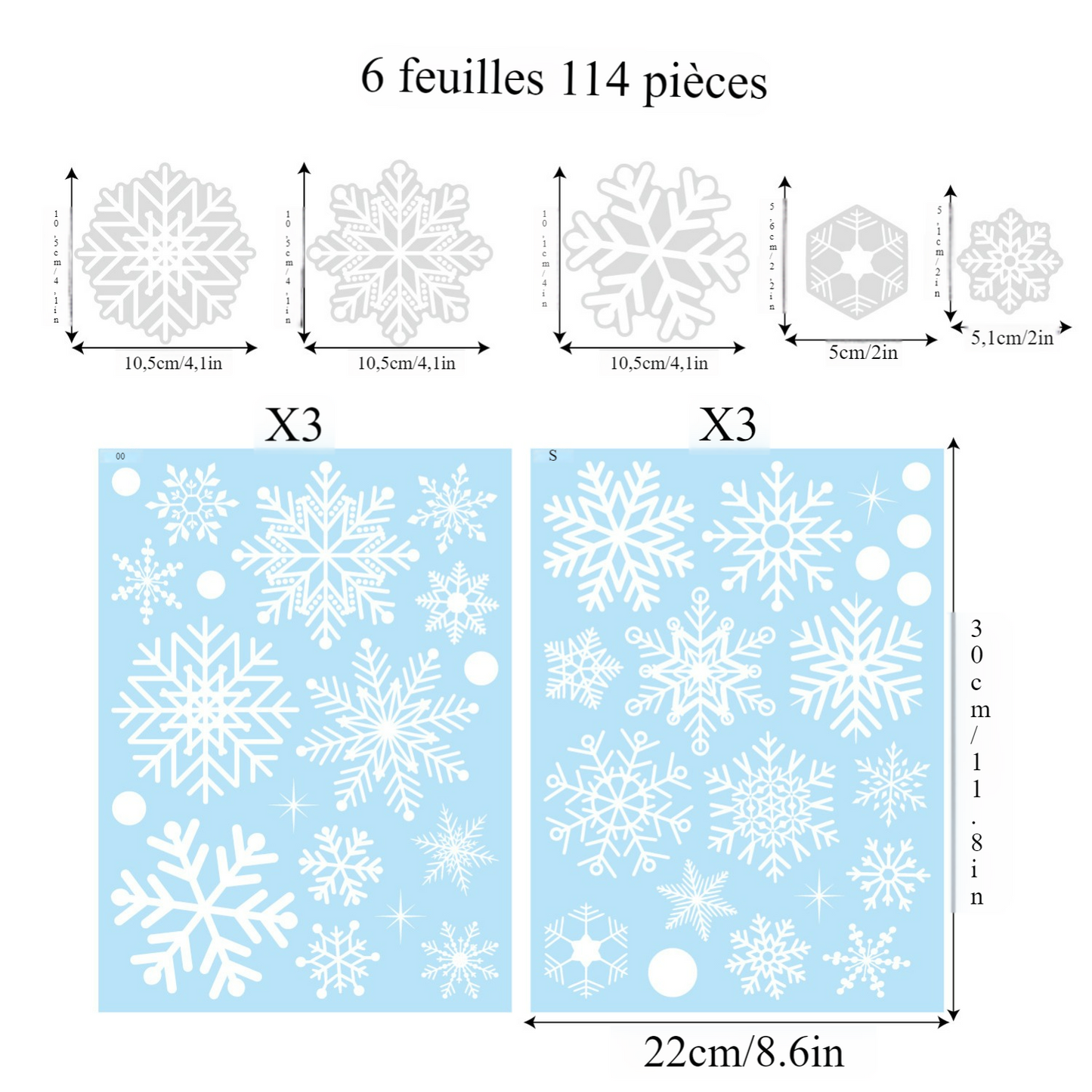 Festive Christmas Stickers Pack for Holiday Crafts & Scrapbooking