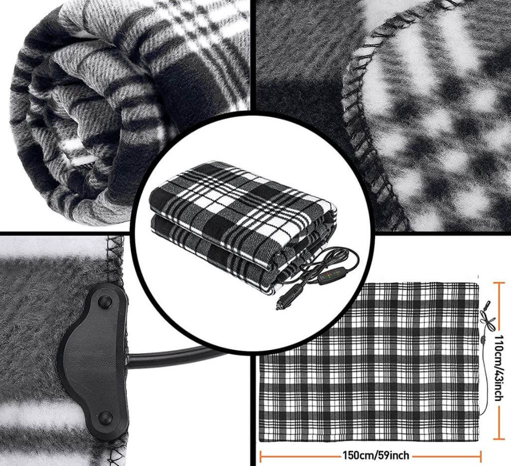 CozyDrive™ - Electric Heated Car Blanket for Winter Comfort