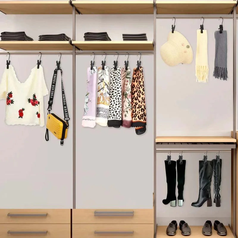 Clipzy™ - Compact Travel Clothes Hanger Clips