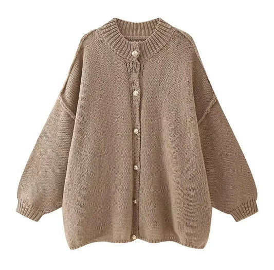 Cozy Oversized Knit Cardigan Sweater