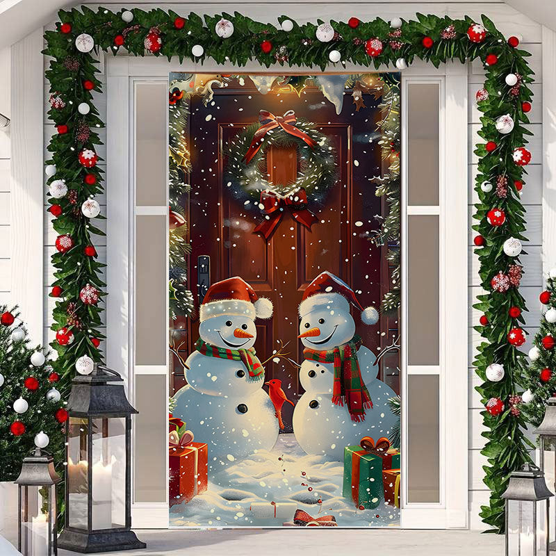LusailStore™ - Festive Christmas Door Sticker Decor