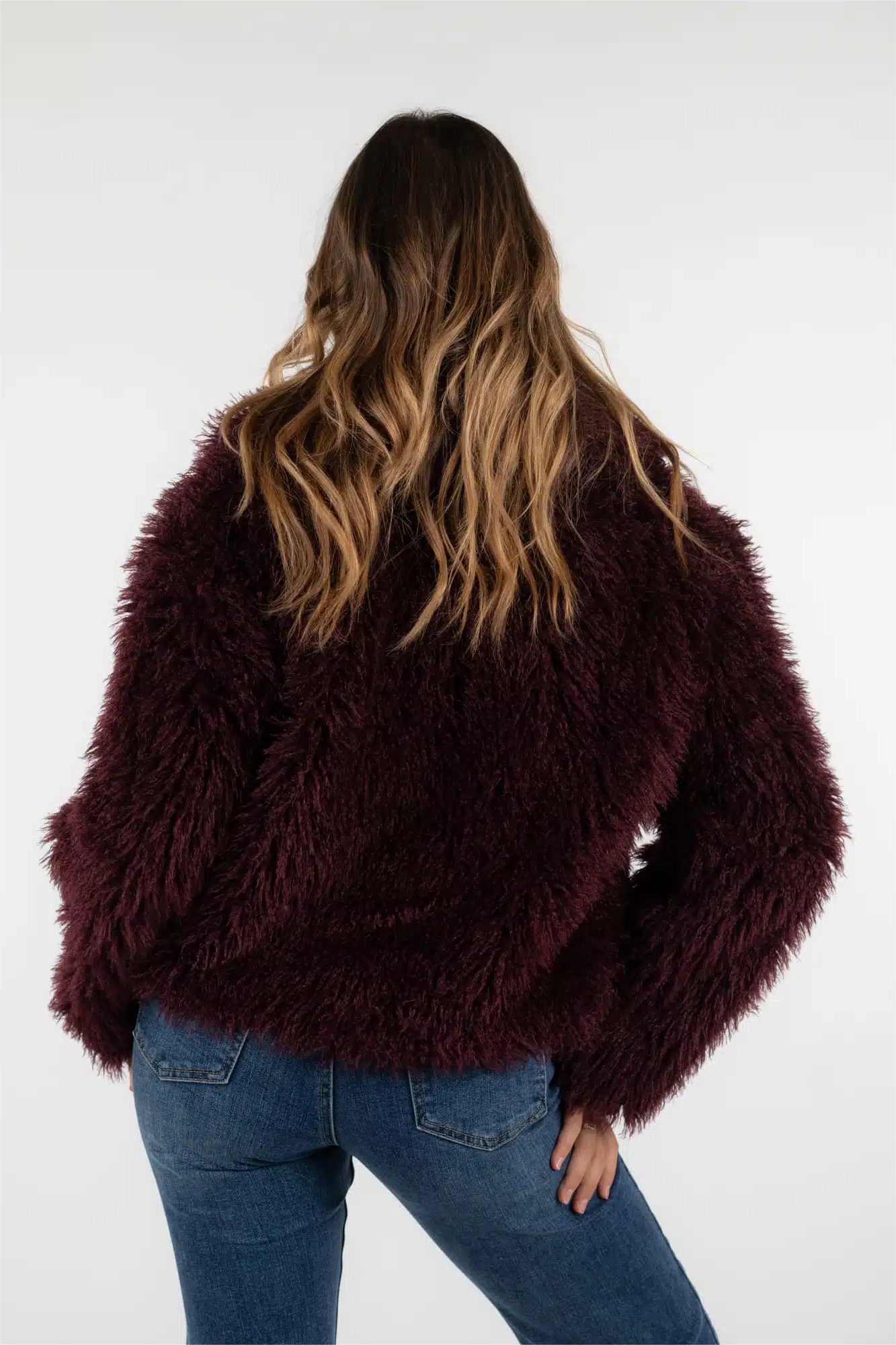 Cozy Plush Faux Fur Coat for Winter Chic