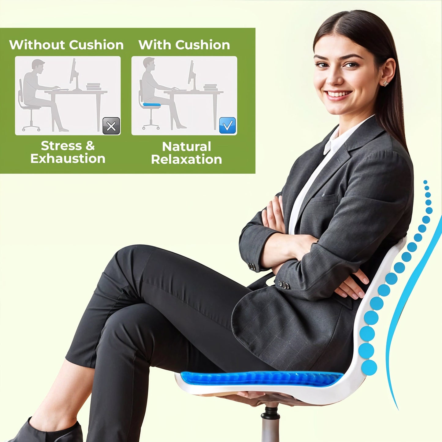 ComfortNest - All-Day Pain-Free Comfort for Long Sitting Sessions