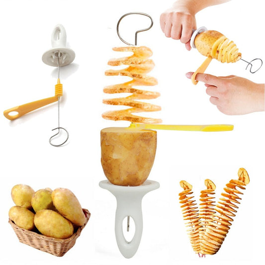 Crispy Spiral Curly Fries Cutter Tool