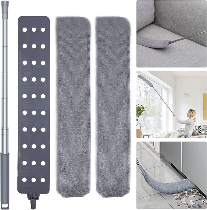 CleanEase™ - Retractable Microfiber Duster for Hard-to-Reach Spaces
