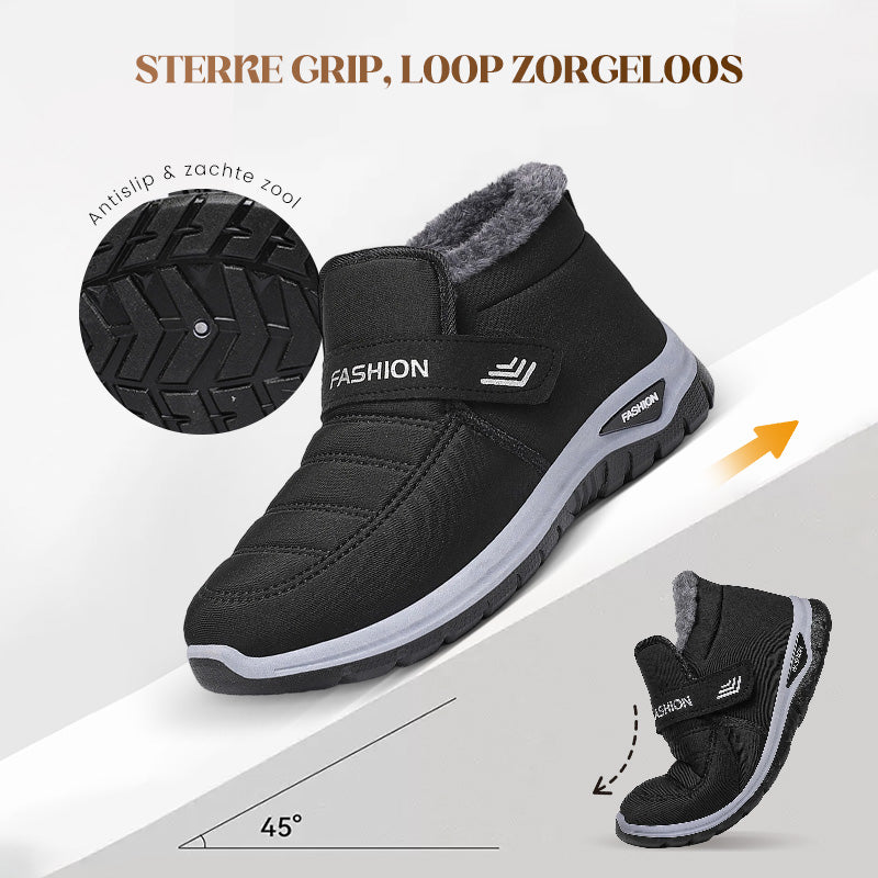 Cozy Waterproof Slip-On Winter Walking Shoes