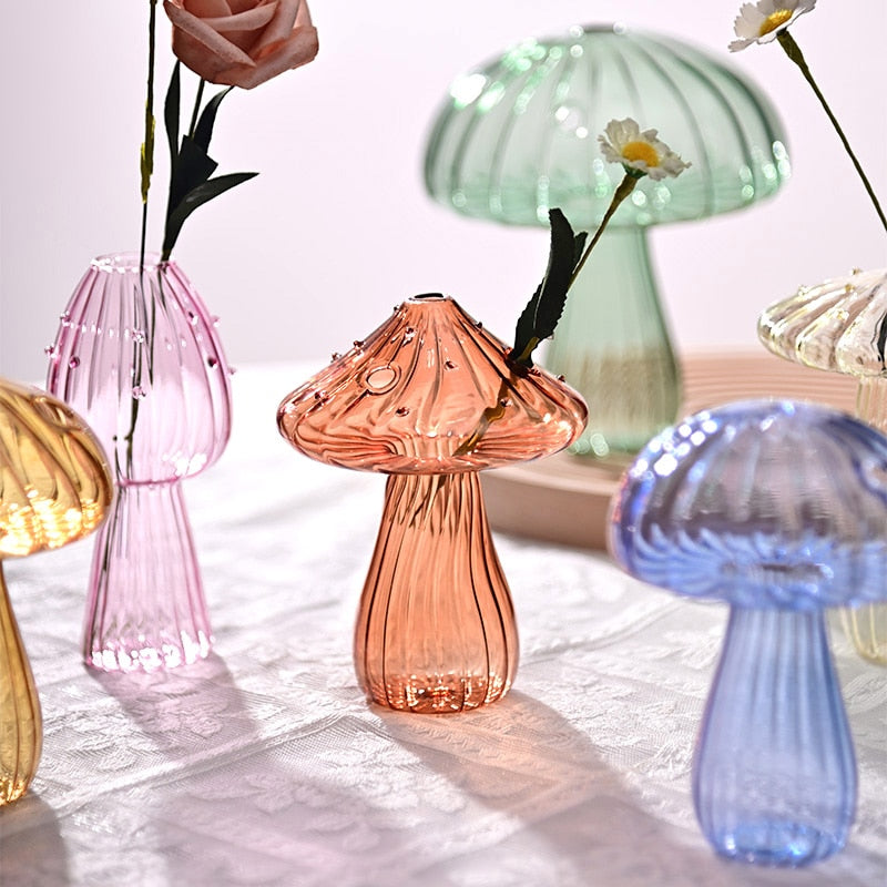 Elegant Crystal Mushroom Glasses Set for Stylish Entertaining