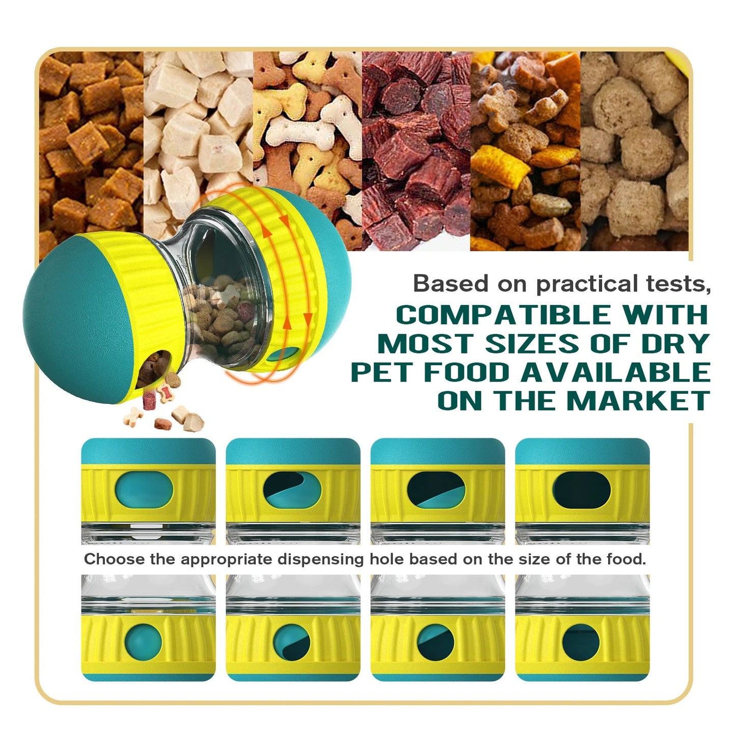 PlayPaws™ - Interactive Dog Treat Puzzle Ball
