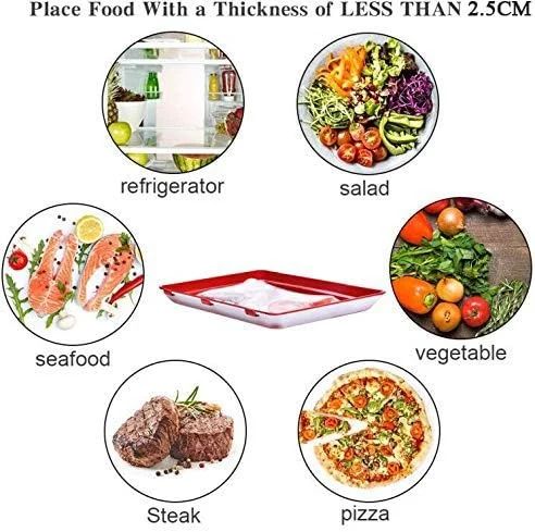 Reusable Airtight Food Storage Tray - Eco-Friendly Vacuum Seal Container