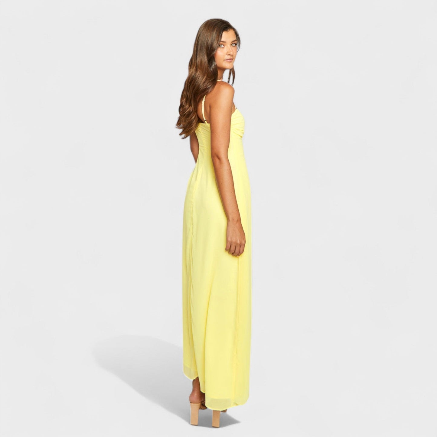 Flóssi - Elegant Yellow Maxi Dress