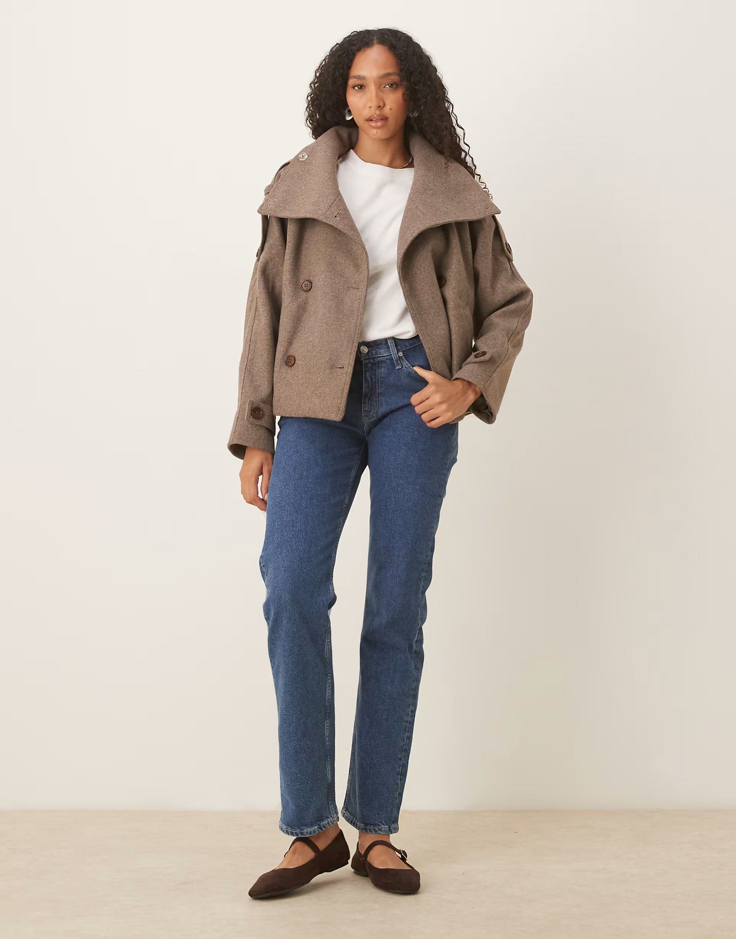 Chic Autumn Wool Pea Coat
