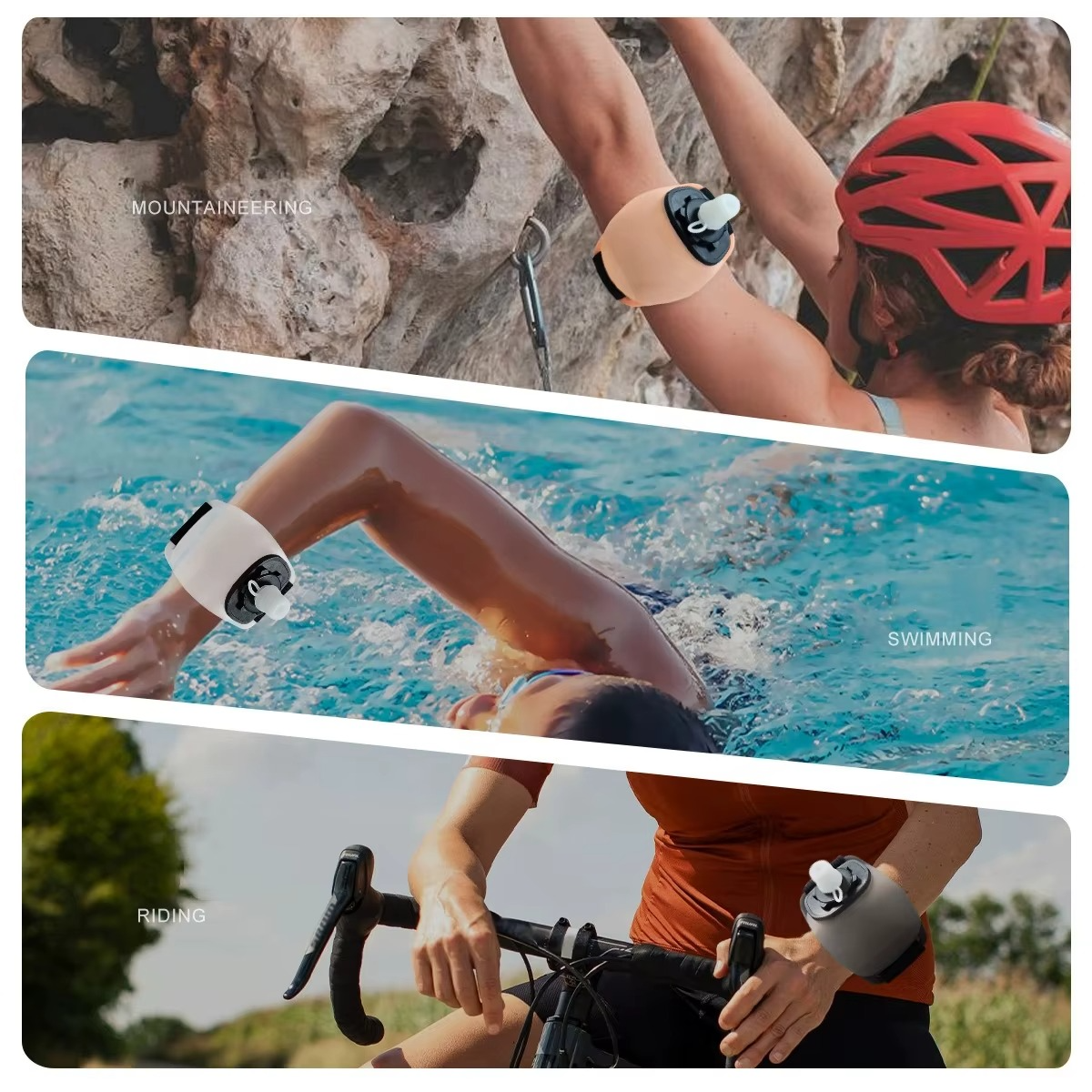 Hands-Free Wrist Water Bottle for Active Hydration