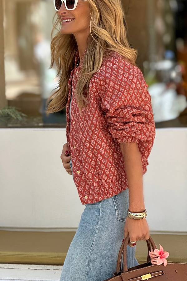 Trendy Printed Lightweight Jacket for Everyday Style