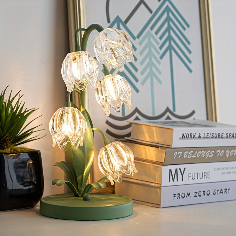 Flower-Shaped LED Table Lamp for Modern Home Decor