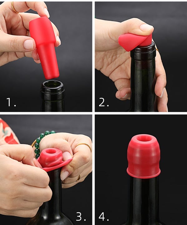 AromaClosure™ - Reusable Silicone Wine Bottle Seals
