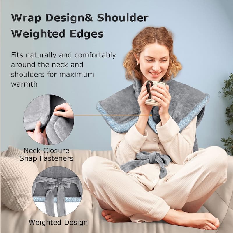 ThermoWrap™ - Soothing Neck & Shoulder Heat Therapy Wrap