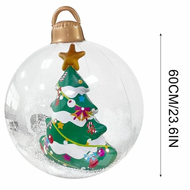 HolidayGlow™ - Remote-Controlled Inflatable Light-Up Ornament