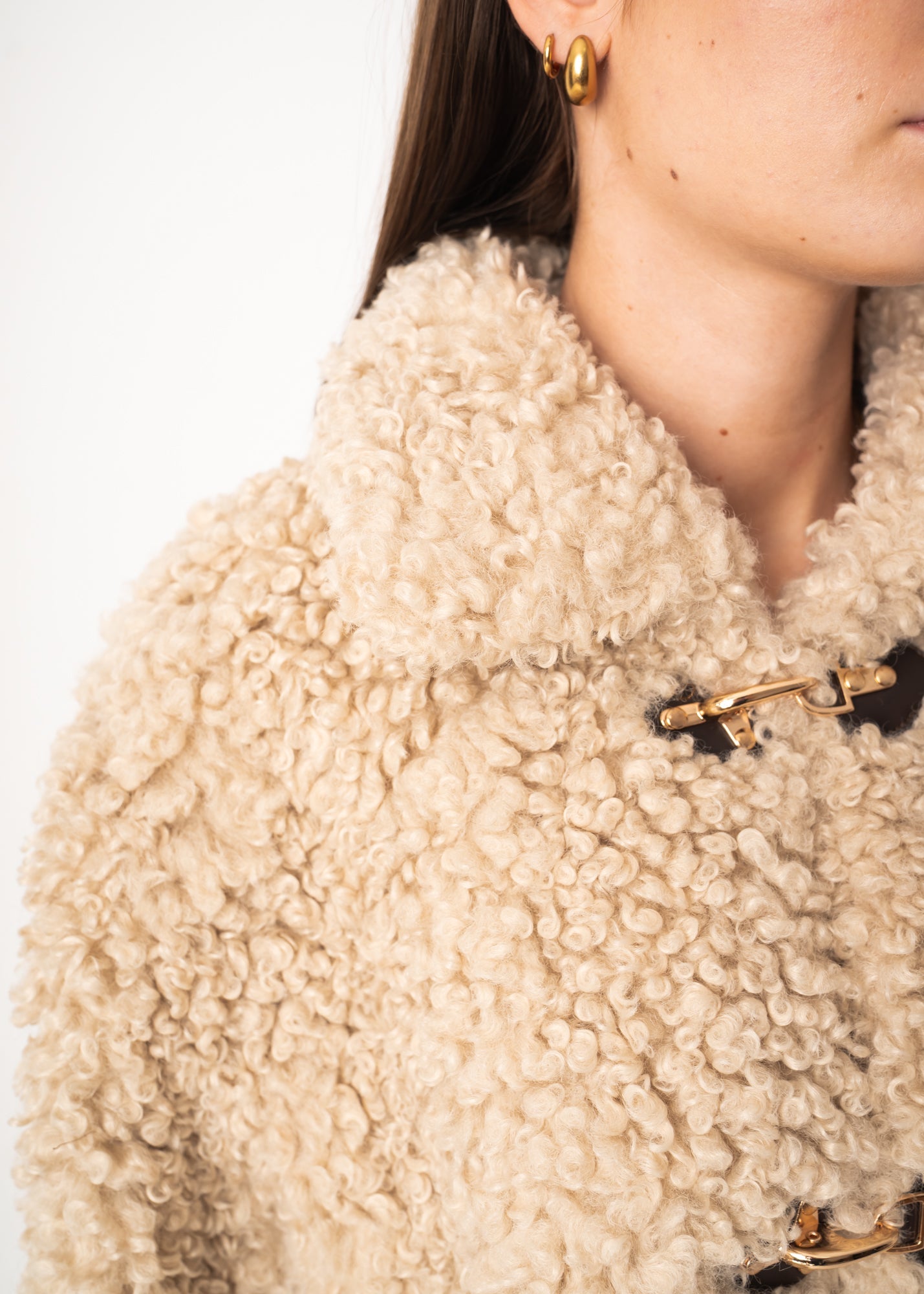 Curly Sheepskin Cozy Jacket