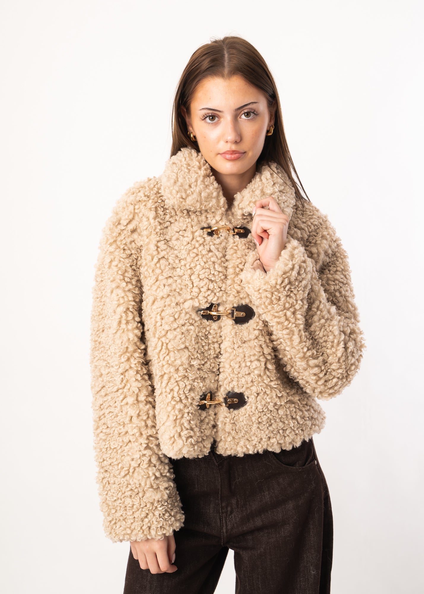 Curly Sheepskin Cozy Jacket