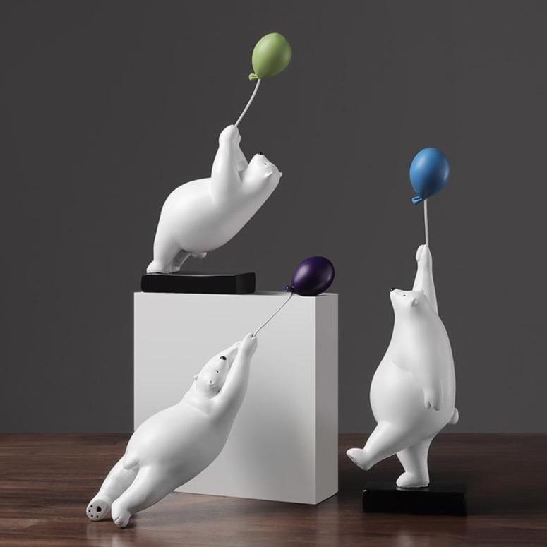 Modern Abstract Tabletop Sculpture Decor