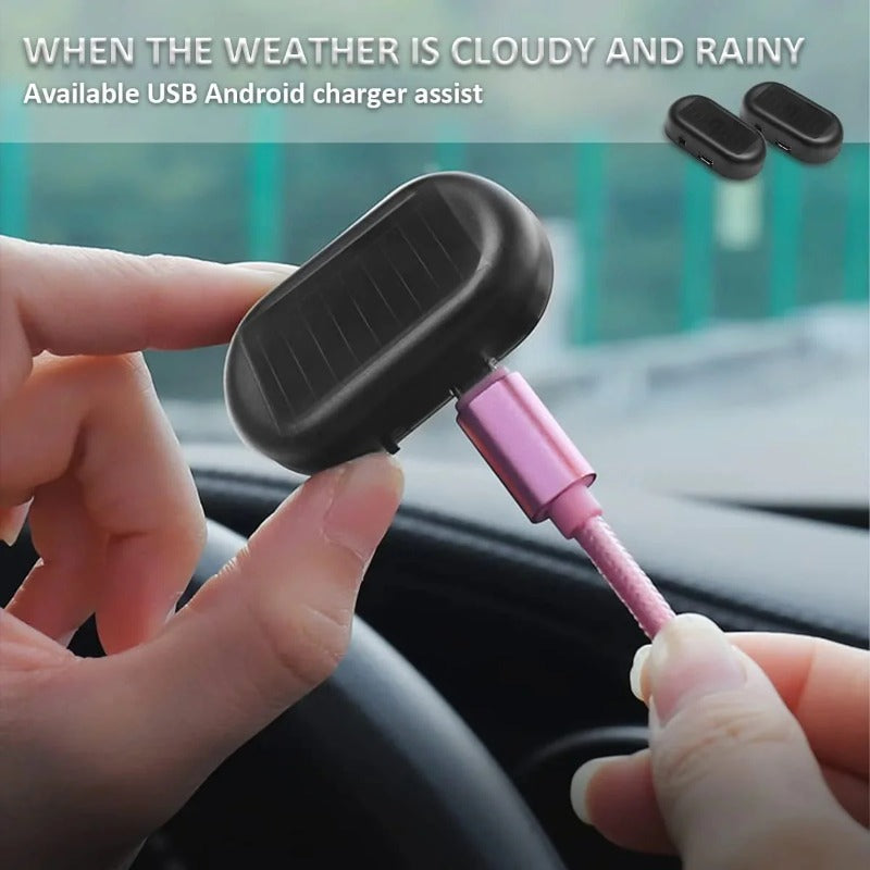 Solar-Powered Car Alarm Security Light