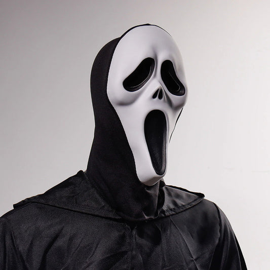 Iconic Ghost Face Horror Mask for Halloween Costume