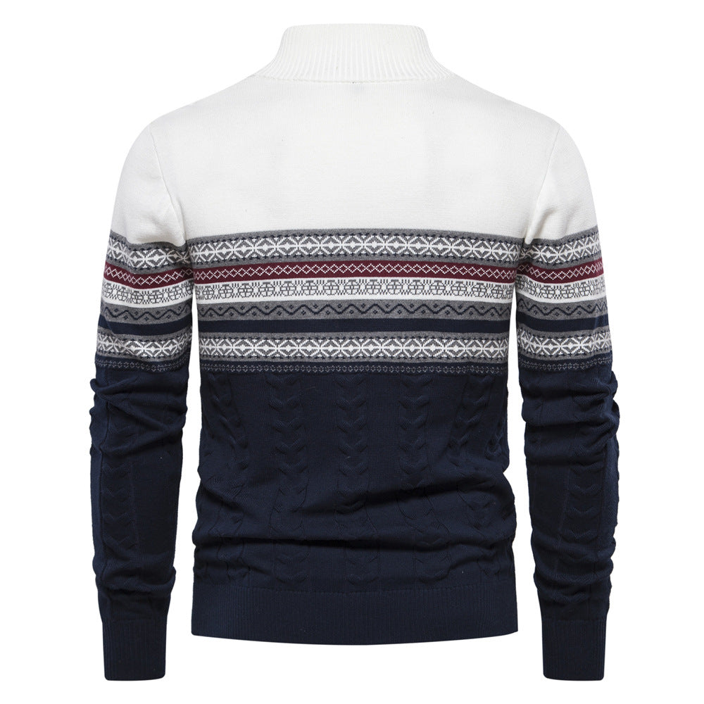 Retro Chic Knit Sweater for Men