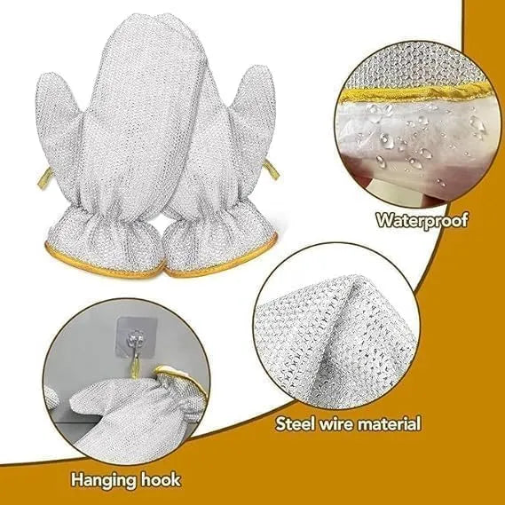 CleanGuard™ - Waterproof Aluminum Dishwashing Gloves