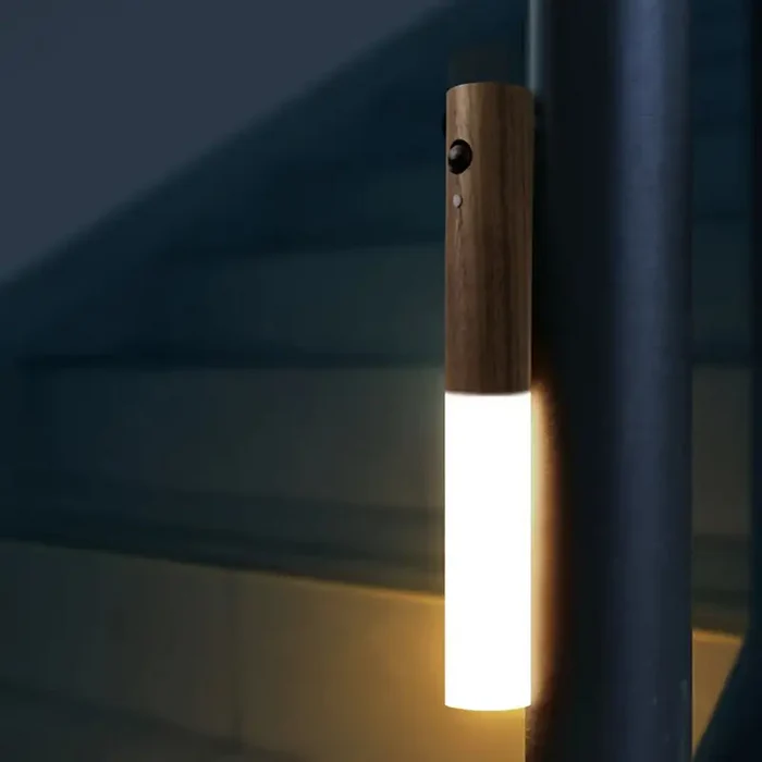 LumaGlow™ - Wooden USB Rechargeable Wall Light Ambient Decor