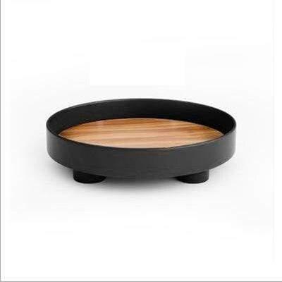 Elegant Wooden Serving Tray for Home Decor and Entertaining