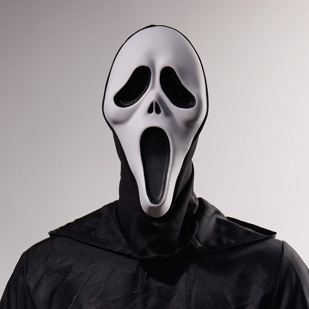 Iconic Ghost Face Horror Mask for Halloween Costume