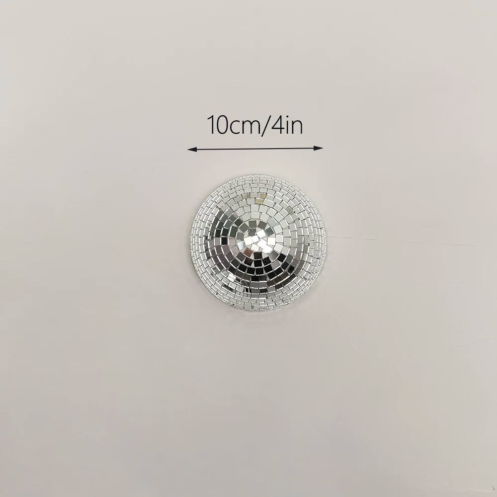Retro Disco Ball Mirror Wall Decor for Party Vibes