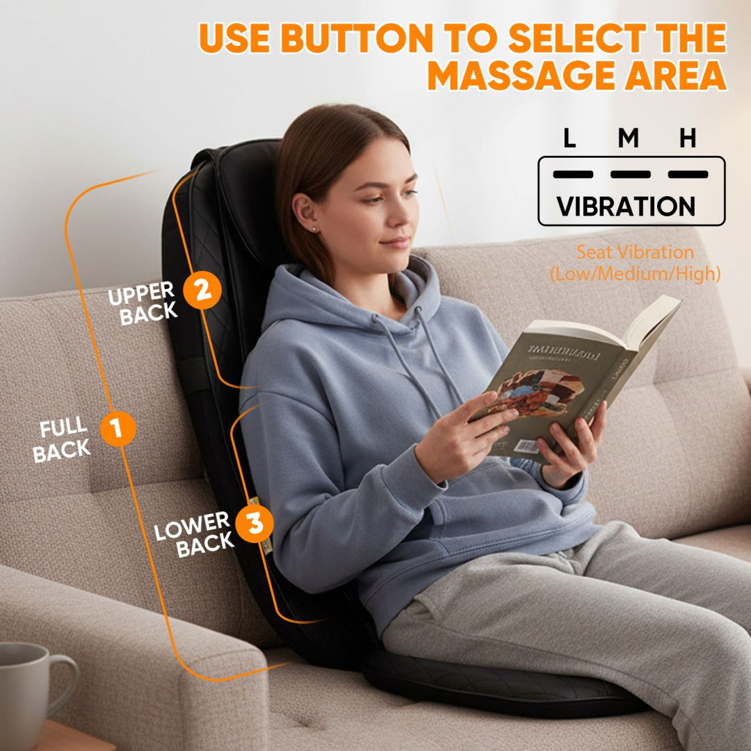 RelaxEase - Melt Away Back Pain with Deep Heat Massage