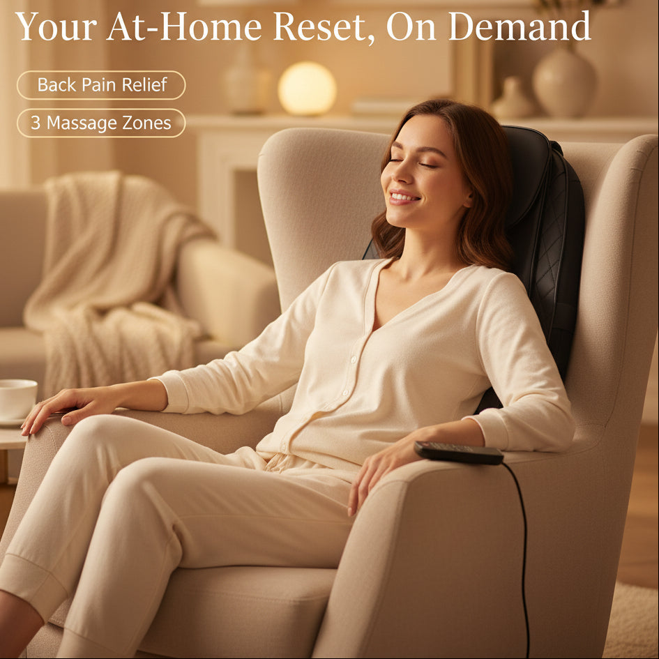 RelaxEase - Melt Away Back Pain with Deep Heat Massage