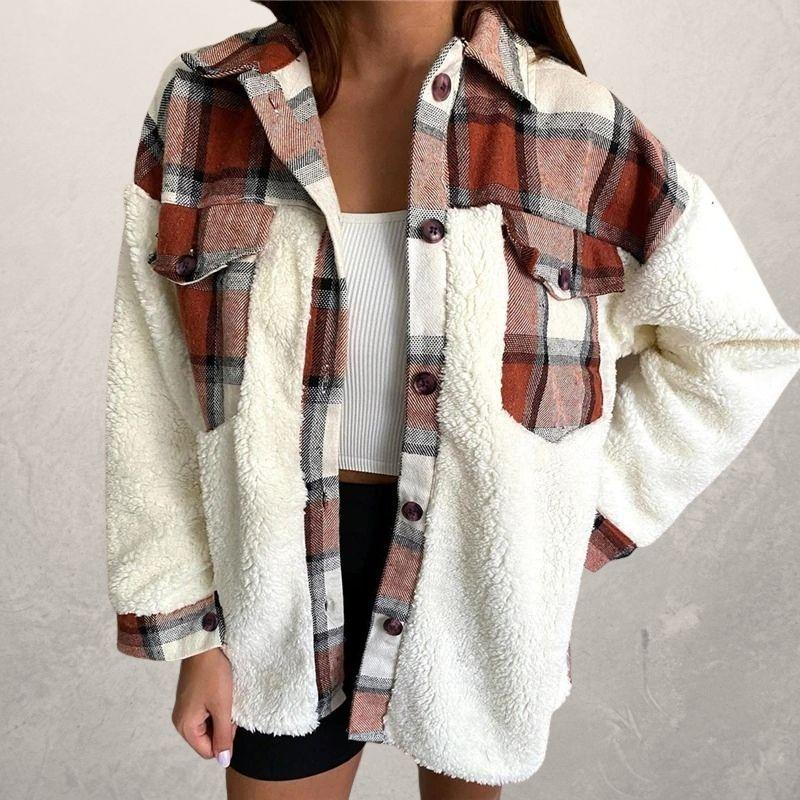 Plaid Hooded Winter Jacket