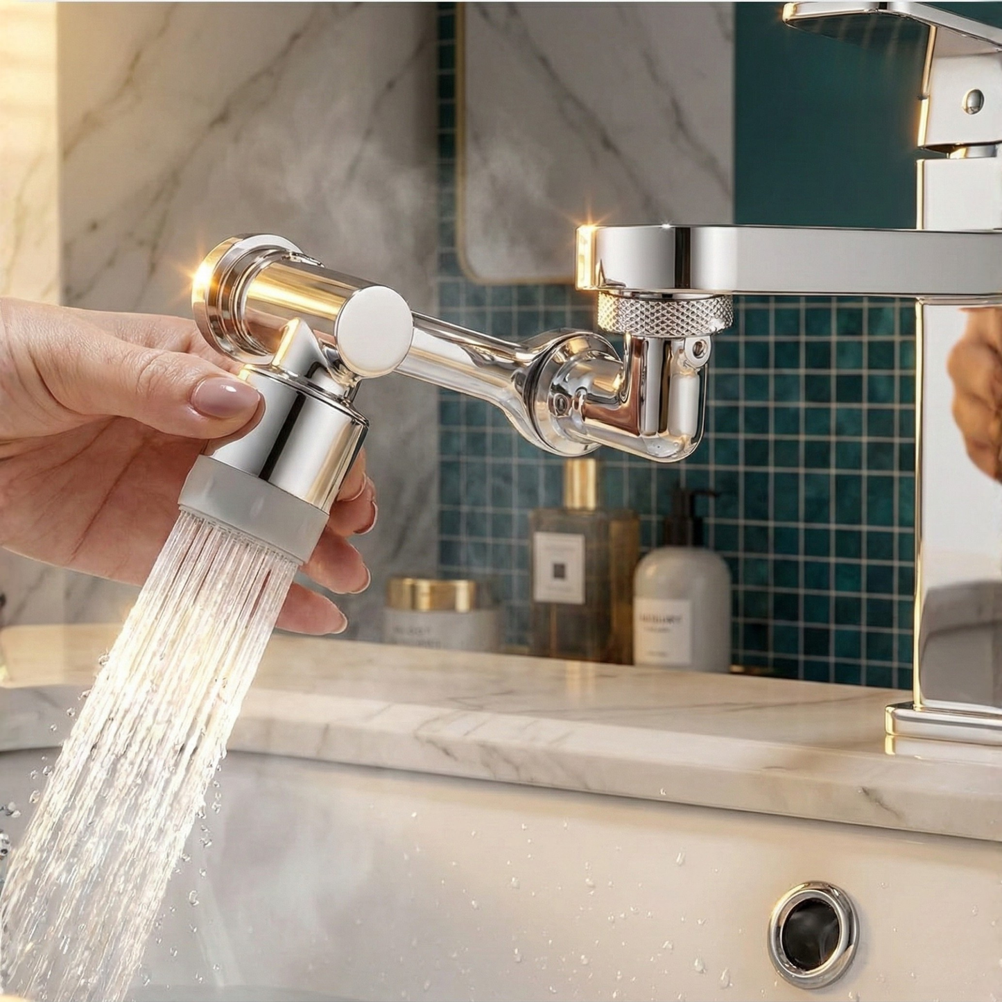 FlowMaster - Control Your Sink Water with Splash-Free 1080° Rotation