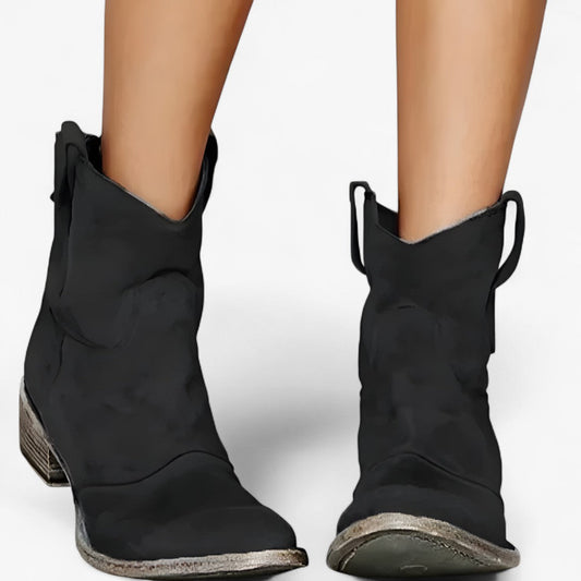 Suede Look Western Boots for Everyday Style