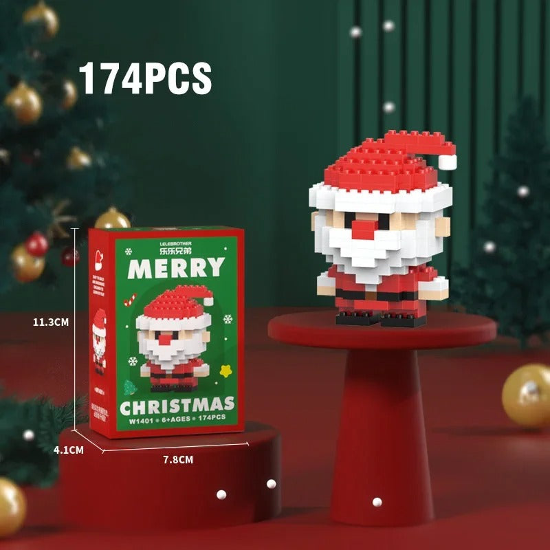 Festive Building Block Figures for Holiday Family Fun
