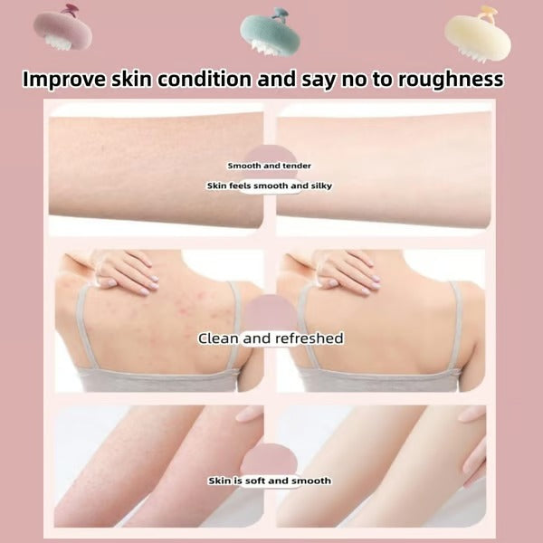 Soft Sunflower Suction Bath Ball for Gentle Cleansing
