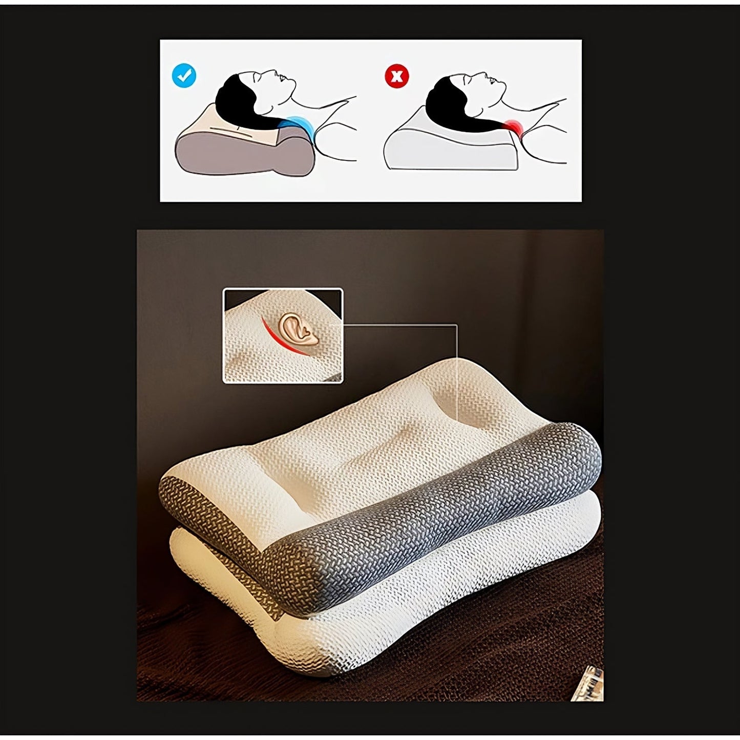 ErgoDream™ - Super Ergonomic Neck and Spine Pillow
