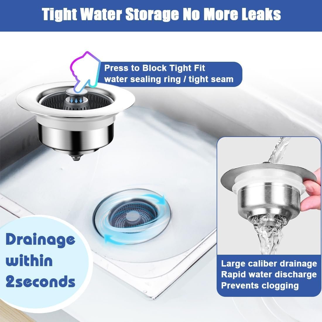 HydraFlow Drain Cleaner for Clogged Pipes and Slow Drains