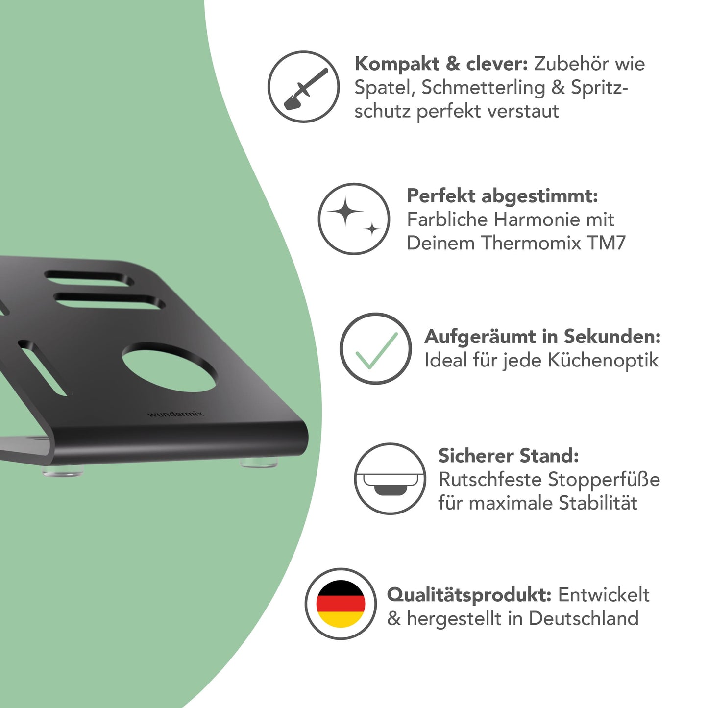 WunderKeeper™ - Sleek Thermomix TM7 Utensil Holder
