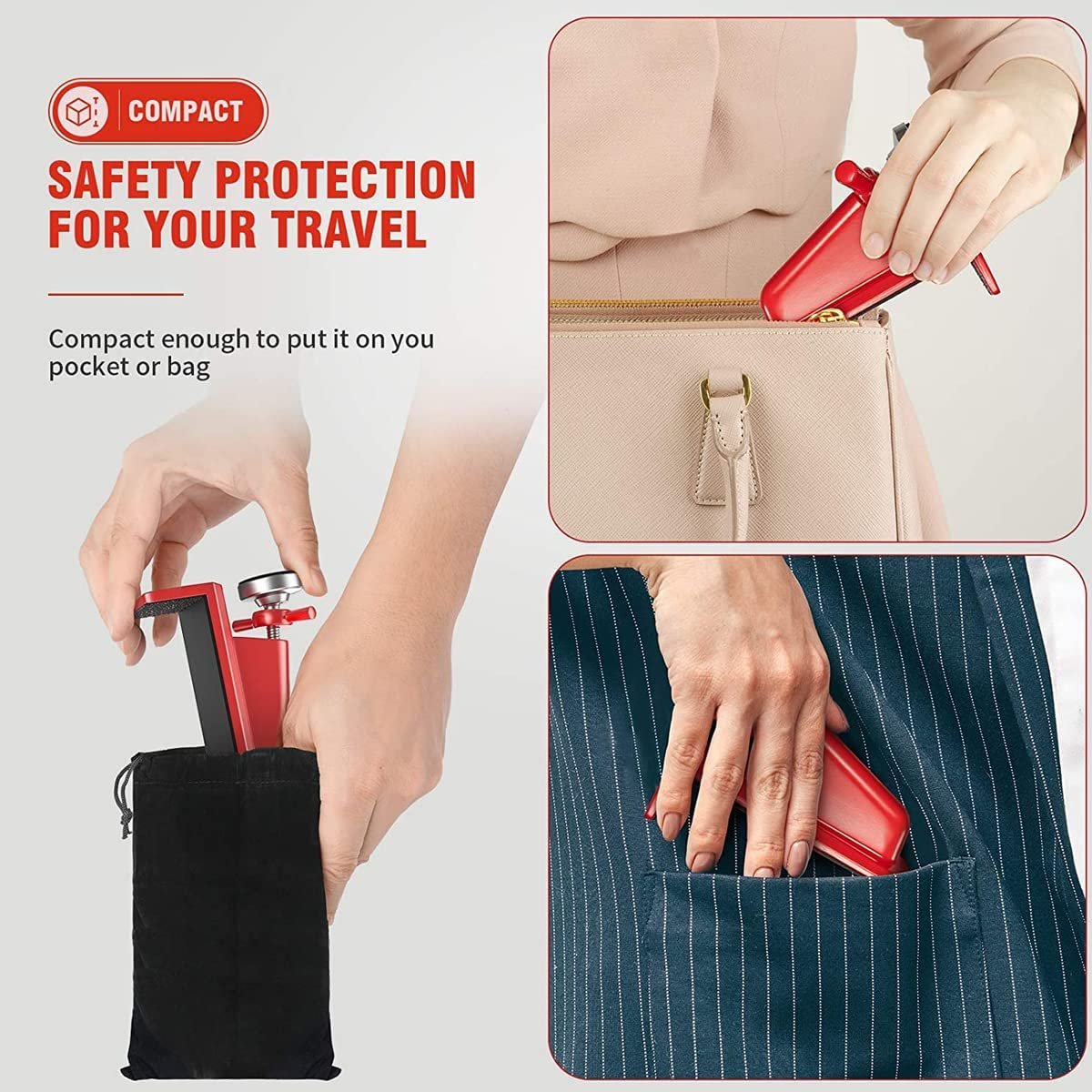 Secure Door Alarm with Unbreakable Panic Protection Device