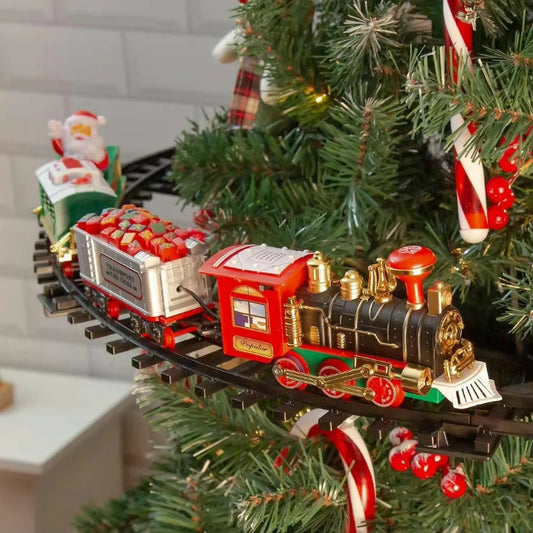CozyNest™ - Nostalgic Light & Music Christmas Tree Train