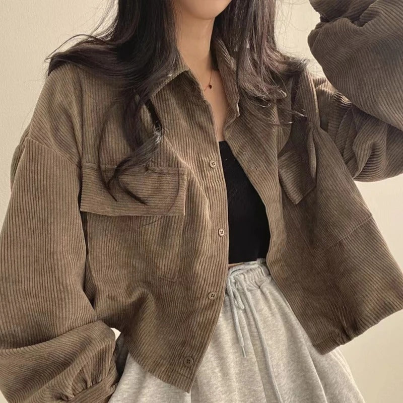Casual Comfy Corduroy Jacket for Everyday Style